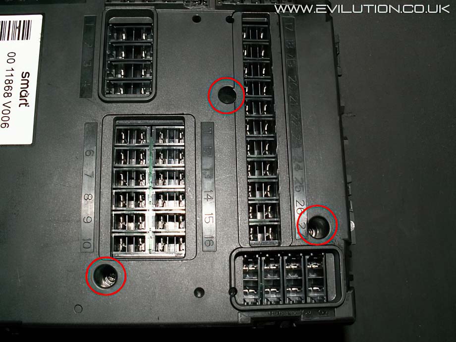 Evilution - Smart Car Encyclopaedia smart fortwo fuse box location 